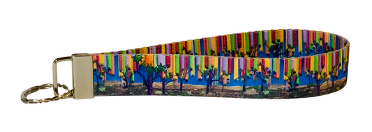 Patterned Keychain Wristlet