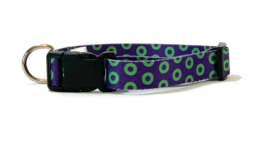 Phish Donut Dog Collar, Leash &/OR Keychain - Purple Green