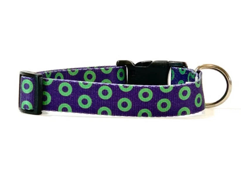 Phish Donut Dog Collar, Leash &/OR Keychain - Purple Green