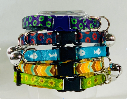 Donut Dog Collar, Leash &/OR Keychain - Purple Green